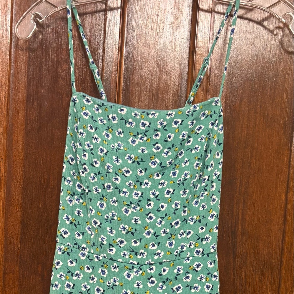 Floral Green Maxi Dress